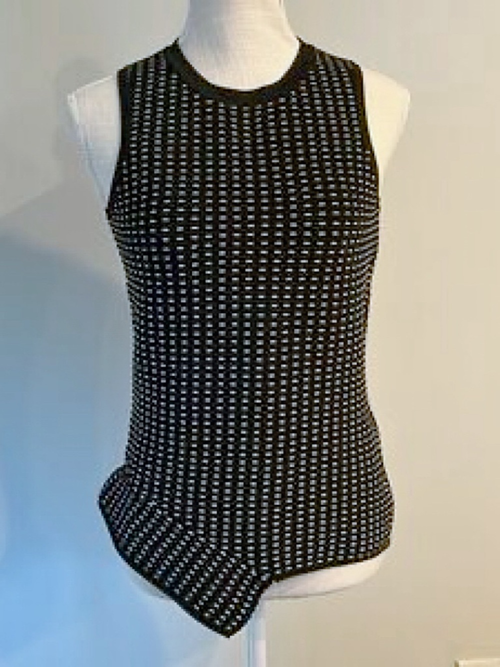 Jonathan Simkhai asymmetric stretch knit tank top